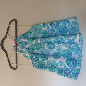 Lilly Pulitzer blue halter blouse size small.